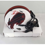 Stefon Diggs signed Buffalo Bills Lunar Eclipse football mini helmet Beckett Authenticated 
